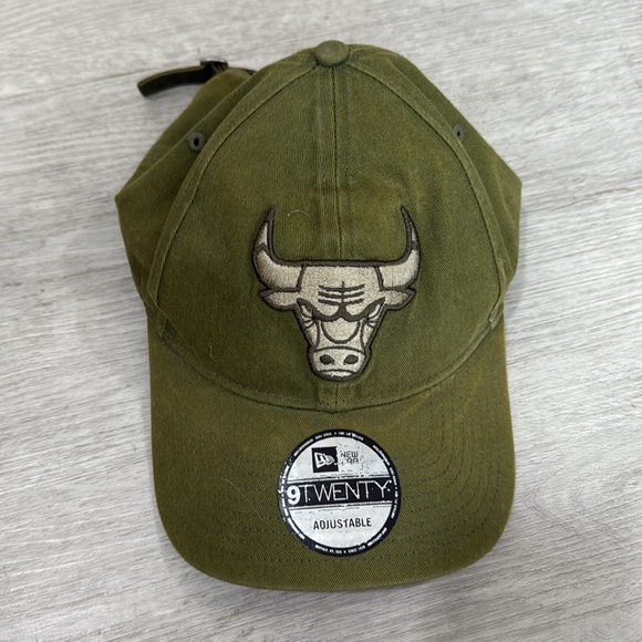 New era Chicago bulls Olive green basketball nba hat - Picture 1 of 4